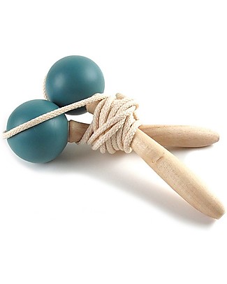 Nobodinoz Beech Wood Jumping Rope, Thalassa Blue Outdoor Games & Toys