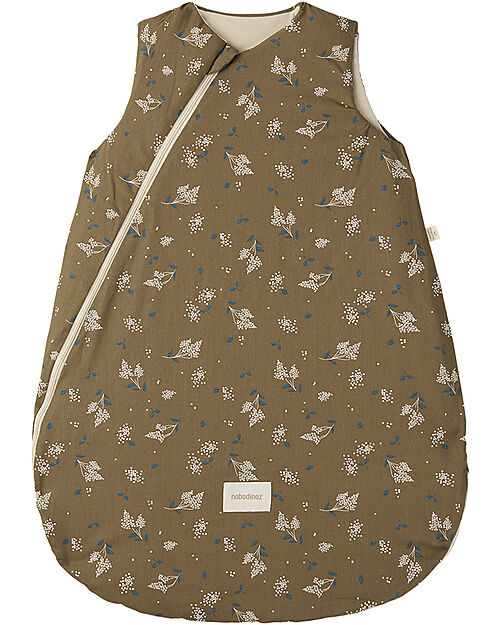 Nobodinoz Cocoon Honeycomb Sleeping Bag 0-6 Months - TOG 2 - Brown lilac - Oeko-Tex Organic Cotton Sleeping Bags