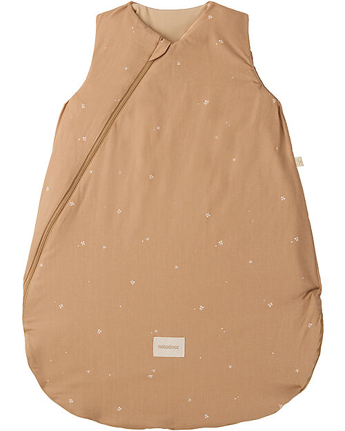 Nobodinoz Cocoon Honeycomb Sleeping Bag 6-18 Months - TOG 2 - Blush Little Cherries - Oeko-Tex Organic Cotton Sleeping Bags