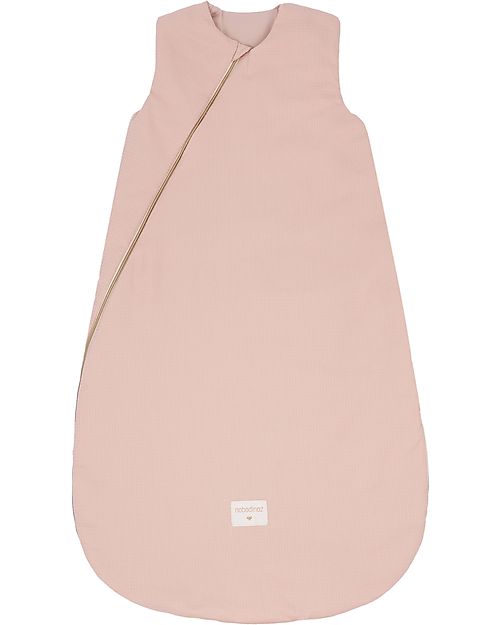 Nobodinoz Cocoon Honeycomb Sleeping Bag 6-18Months - TOG 2 - Misty Pink - Oeko-Tex Organic Cotton Sleeping Bags