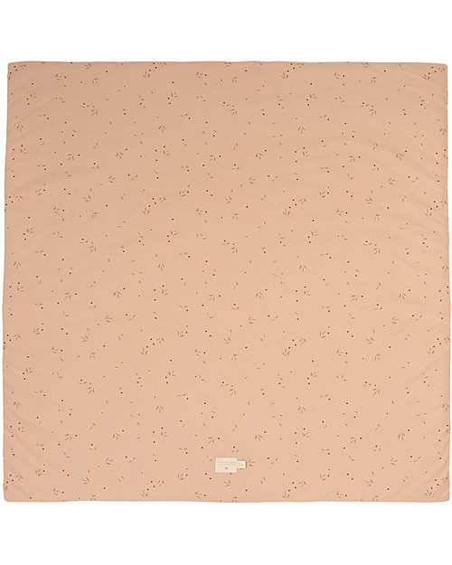 Nobodinoz Colorado Square Playmat - Willow Dune -100x100 cm - Organic Cotton Padded Playmats