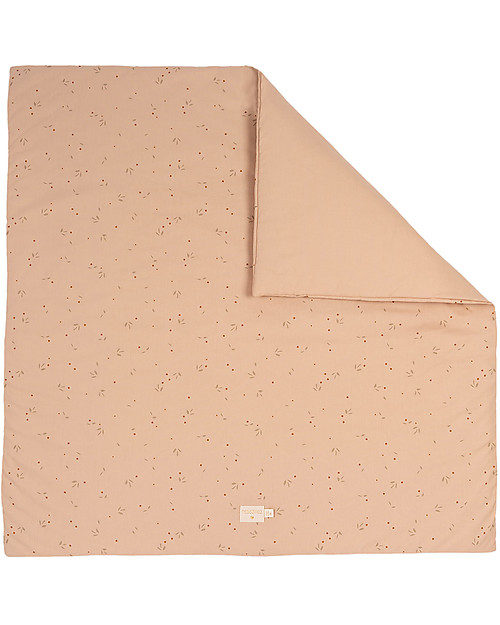 Nobodinoz Colorado Square Playmat - Willow Dune -100x100 cm - Organic Cotton Padded Playmats