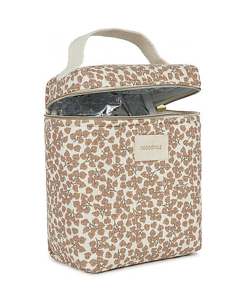 Nobodinoz Concerto Insulated Baby Bottle and Lunch Bag 18x2xX10 - Sweet Yumiko - Organic Cotton Thermal Containers