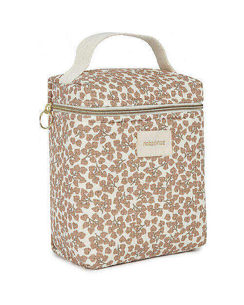 Nobodinoz Concerto Insulated Baby Bottle and Lunch Bag 18x2xX10 - Sweet Yumiko - Organic Cotton Thermal Containers