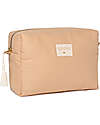 Nobodinoz Diva Waterproof Beauty Case - Nude - 16x25x10 cm - Organic Cotton Makeup Bags and Pouches