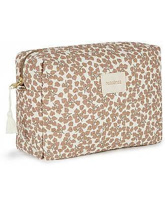 Nobodinoz Diva Waterproof Beauty Case - Sweet Yumiko - 16x25x10 cm - Organic Cotton Makeup Bags and Pouches