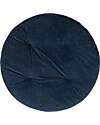 Nobodinoz Fluffy PlayMat - Midnight Blue and Silver - 110 dm x 6 cm - Eco-Velvet Playmats