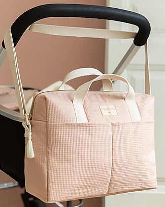 Nobodinoz Gala Waterproof Stroller Bag - Misty Pink Diaper Changing Bags