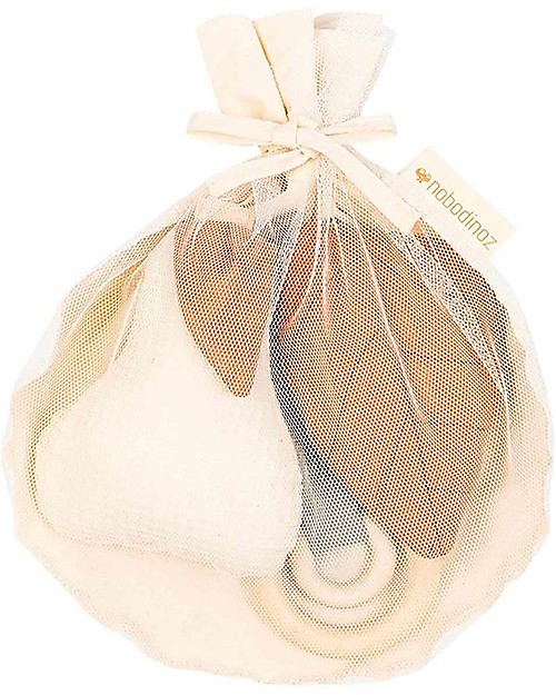 Nobodinoz Growing Green Play Gym - Beech Wood + Toys - Forest Baby Gym