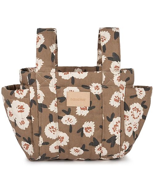 Nobodinoz Hyde Park Organizer Bag for Stroller - Camellia - Organic cotton Organize and Bags