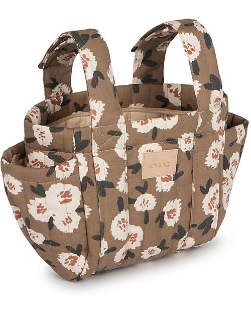 Nobodinoz Hyde Park Organizer Bag for Stroller - Camellia - Organic cotton Organize and Bags