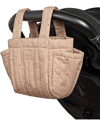 Nobodinoz Hyde Park Organizer Bag for Stroller - Willow Dune - Organic cotton Organize and Bags