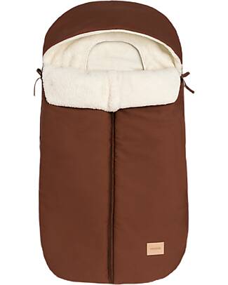 Nobodinoz Hyde Park Sleeping Bag for Stroller 6-18M - Brick Brown - Organic Cotton Footmuffs
