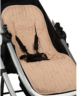 Nobodinoz Hyde Park Universal Stroller Pad - Willow Dune - Organic Cotton Mattresses and Baby-nest