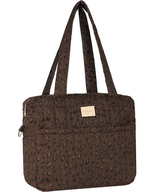 Nobodinoz Hyde Park Waterproof Stroller Bag - 38x33x16 cm - Leonie Brown Organize and Bags