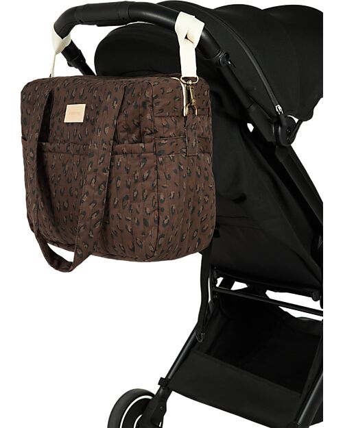 Nobodinoz Hyde Park Waterproof Stroller Bag - 38x33x16 cm - Leonie Brown Organize and Bags