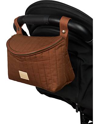 Nobodinoz Hyde Park Waterproof Stroller Organizer - Brick Brown - 32x20x14 cm Organize and Bags