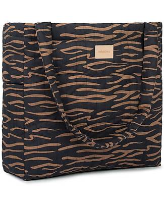 Nobodinoz Hyde Park XXL Changing Bag - 42x37x14 - Blue Waves Diaper Changing Bags