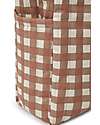 Nobodinoz Hyde Park XXL Changing Bag - 42x37x14 - Terracotta Checks Diaper Changing Bags