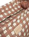 Nobodinoz Hyde Park XXL Changing Bag - 42x37x14 - Terracotta Checks Diaper Changing Bags