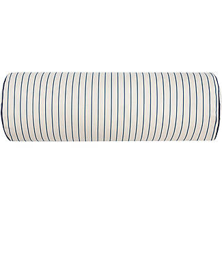 Nobodinoz Java Cushion - Blue/Natural Stripes - 50x18 cm - Organic Cotton Cushions