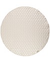 Nobodinoz Kiowa Quilted Round Carpet, Natural - 105 cm - Organic cotton Carpets
