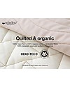 Nobodinoz Kiowa Quilted Round Carpet, Natural - 105 cm - Organic cotton Carpets