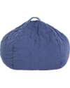 Nobodinoz Landscape Quilted Beanbag - Cobalt - Diameter 65 x 35 cm Pouf