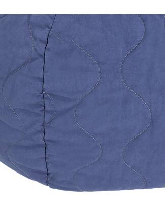 Nobodinoz Landscape Quilted Beanbag - Cobalt - Diameter 65 x 35 cm Pouf