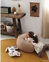 Nobodinoz Landscape Quilted Beanbag - Sesame - Diameter 65 x 35 cm Pouf