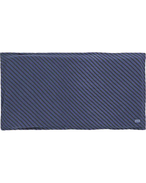 Nobodinoz Landscape Waffle Floor Mattress - Stripes Vetiver - 120 x 60 x 4 cm - Organic Cotton Padded Playmats