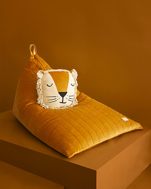 Nobodinoz Lion Cushion - 32x35 cm - Eco-friendly Cushions