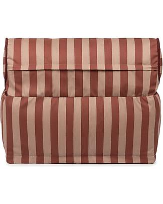 Nobodinoz Majestic Beanbag - Marsala Taupe - 50x50x25cm - Organic Cotton Pouf