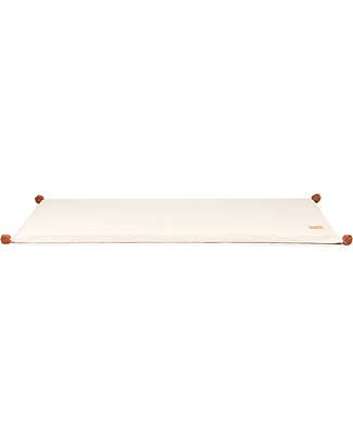 Nobodinoz Majestic Eco Floor Mattress - Honey Sweet Dots - 60x120x4 cm - Organic Cotton Padded Playmats