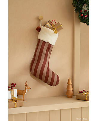 Nobodinoz Majestic Xmas Stocking - Multicolor - 30x46cm - Organic Cotton Christmas Decorations