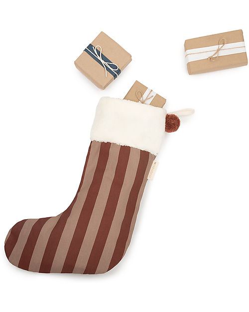 Nobodinoz Majestic Xmas Stocking - Multicolor - 30x46cm - Organic Cotton Christmas Decorations