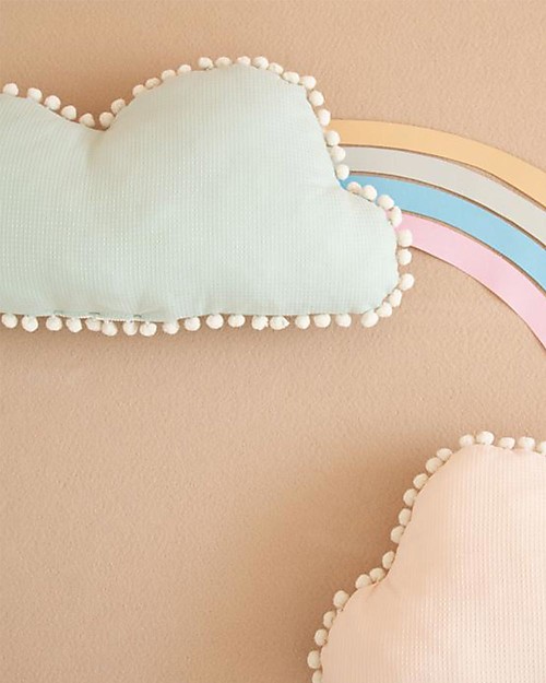 Nobodinoz Marshmallow cushion • aqua Nobodinoz Marshmallow cushion • aqua