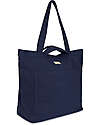 Nobodinoz Maxi Bag Paris-Tokyo - Cobalt - Bio Cotton - 53 x 43 x 20 cm Travel Bags