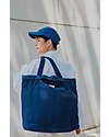 Nobodinoz Maxi Bag Paris-Tokyo - Cobalt - Bio Cotton - 53 x 43 x 20 cm Travel Bags