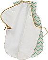 Nobodinoz Montreal Sleeping Bag 1,7 Tog, Zig Zag Green (3-6 months) - Organic cotton Sleeping Bags