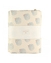 Nobodinoz Nest Cot Bumper - Blue Gatsby/Cream - Organic cotton Bumpers