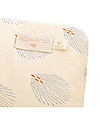 Nobodinoz Nest Cot Bumper - Blue Gatsby/Cream - Organic cotton Bumpers