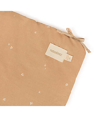 Nobodinoz Nest Cot Bumper - Blush Little Cherries - Organic cotton Bumpers