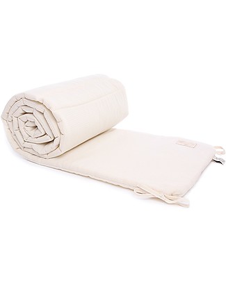 Nobodinoz Nest Cot Bumper HoneyComb, Natural - Cotton Bumpers