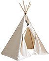 Nobodinoz Nevada Teepee - Natural - Organic cotton and wood Tepees & Tents