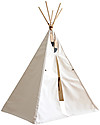 Nobodinoz Nevada Teepee - Natural - Organic cotton and wood Tepees & Tents