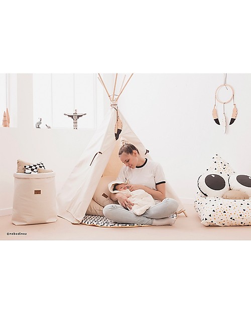 Nobodinoz Nevada Teepee - Natural - Organic cotton and wood Tepees & Tents