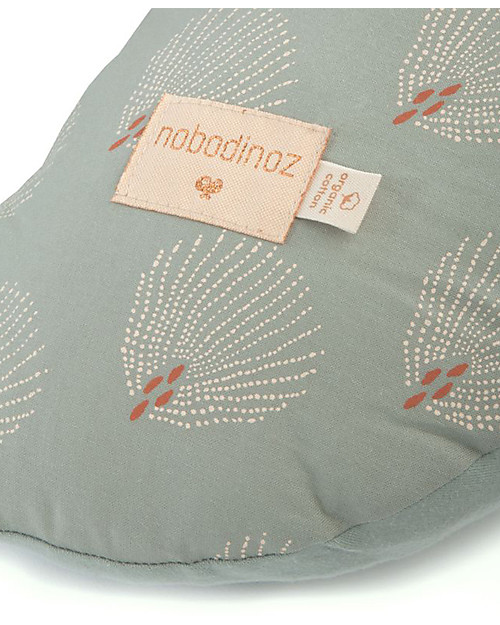 Nobodinoz Nursing Pillow Sunrise White Gatsby/Green 50x60 cm