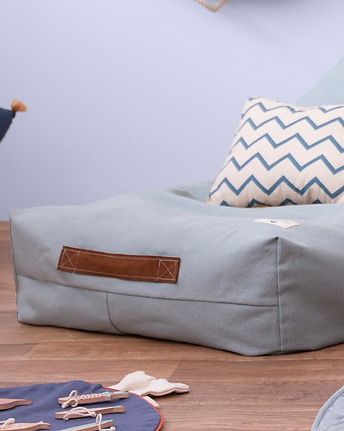 Nobodinoz Oasis Beanbag - Green Provence - Organic Cotton Pouf