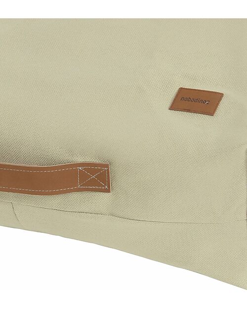 Nobodinoz Oasis Beanbag - Laurel Green - 100% Cotton Oeko Tek Pouf